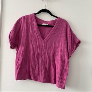 Universal Thread Short Sleeve V-neck Blouse